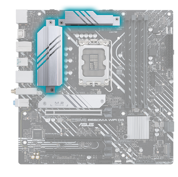 ASUS PRIME B660M-A WIFI D4 LGA 1700 (Intel 12th & 13th Gen) mATX 